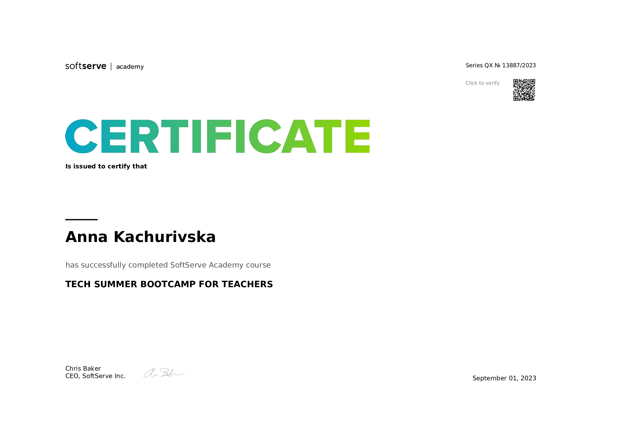 Certificate KGM